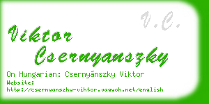 viktor csernyanszky business card