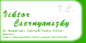 viktor csernyanszky business card